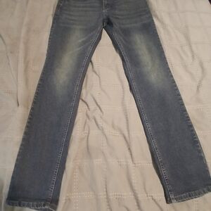 Slim Straight Men's Jeans in Washed Blue